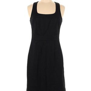 Nanette Lepore Dress Black Sleeveless Square Neck Detail Sz 6 #551